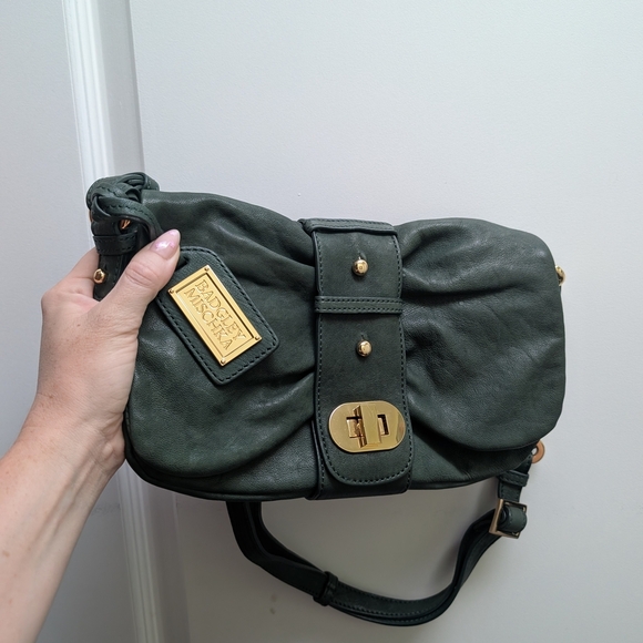 Badgley Mischka Green Leather Women's Bag - Picture 8 of 15